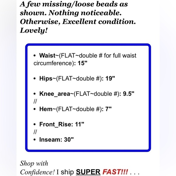 Worth Womens Dress Pants Beaded Embellished Tapered Wool Beige Sz 6 Small - Picture 8 of 8